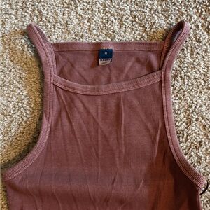 Old Navy Ribbed Tank - Dusty Rose